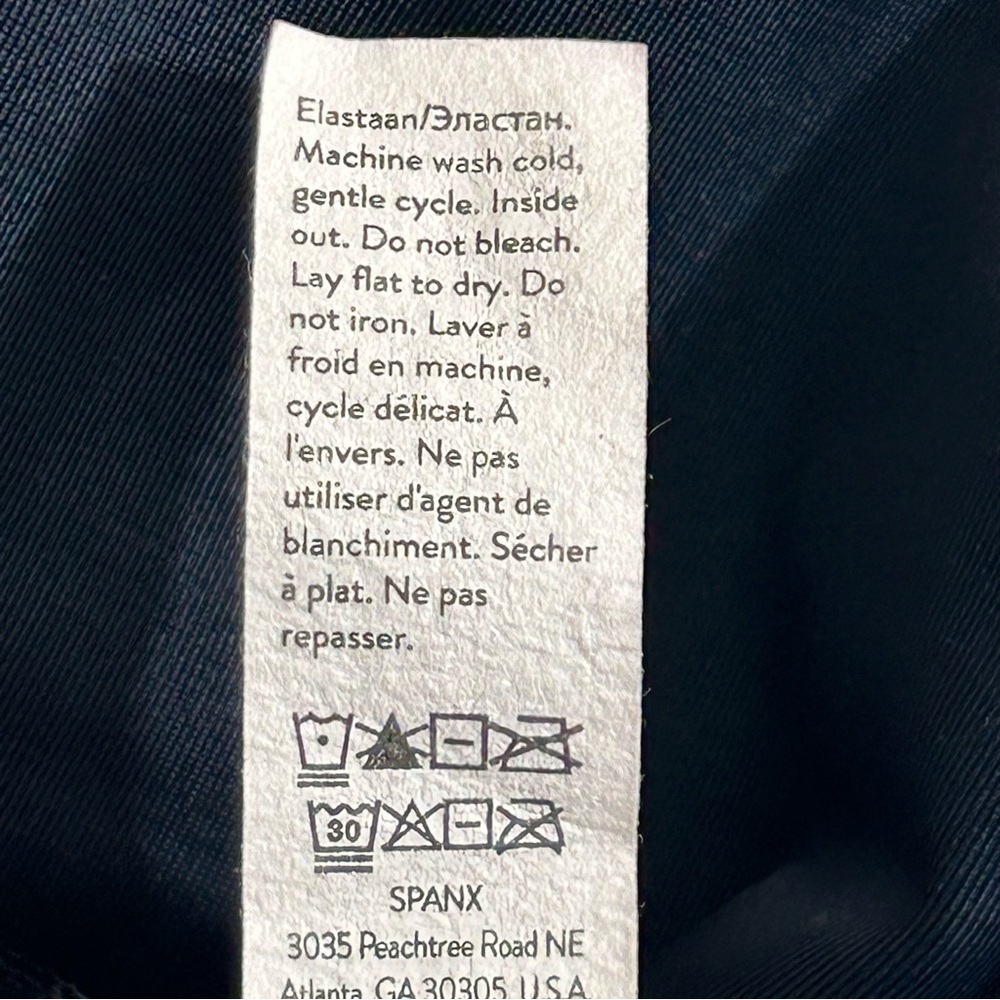 SPANX Slate Blue Velvet High-Rise Leggings Size 1X - Picture 10 of 11